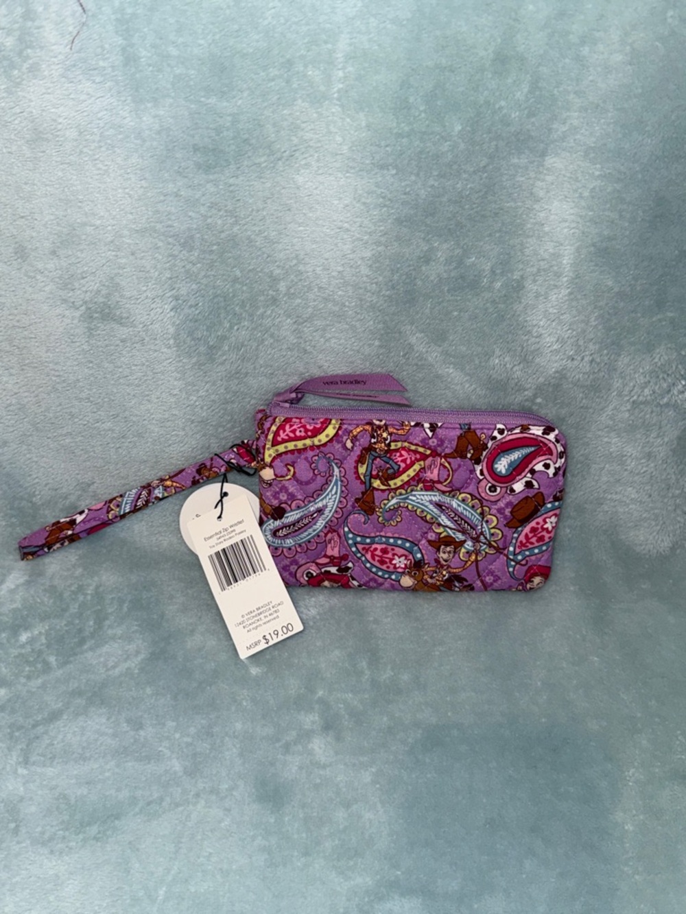 RESERVED BUNDLE - Vera Bradley Purple Paisley Wristlet with Toy Story Jessie - Picture 4 of 5